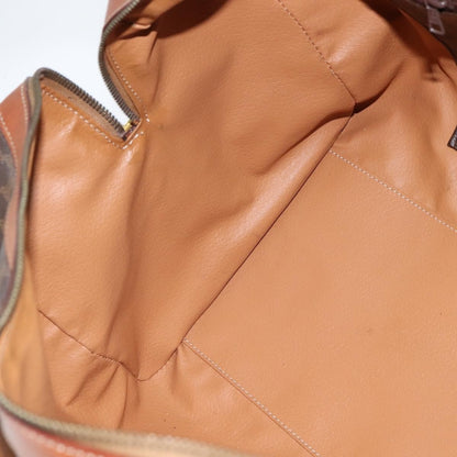 Celine Vintage Boston Bag Macadam Coated Canvas, BROWN, CANVAS, Travel bag