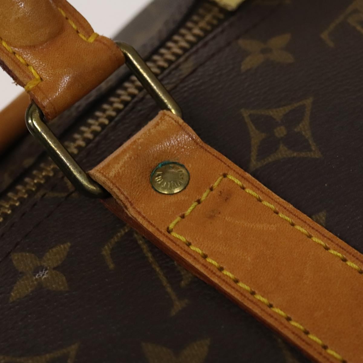 Louis Vuitton Keepall Bag Monogram Canvas, BROWN, CANVAS, Travel bag