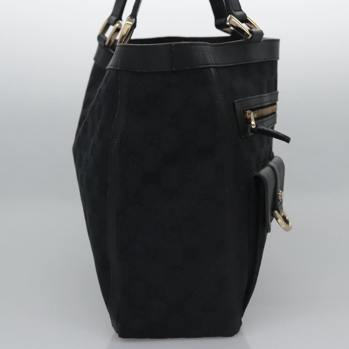 Gucci Abbey Pocket Tote GG Canvas, BLACK, CANVAS, Tote bag