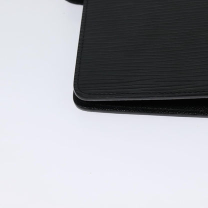 Louis Vuitton Agenda Cover Epi Leather, BLACK, LEATHER, Wallets