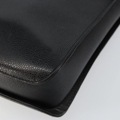 Chanel Vintage Lock Briefcase Caviar, Black, Leather, Briefcase