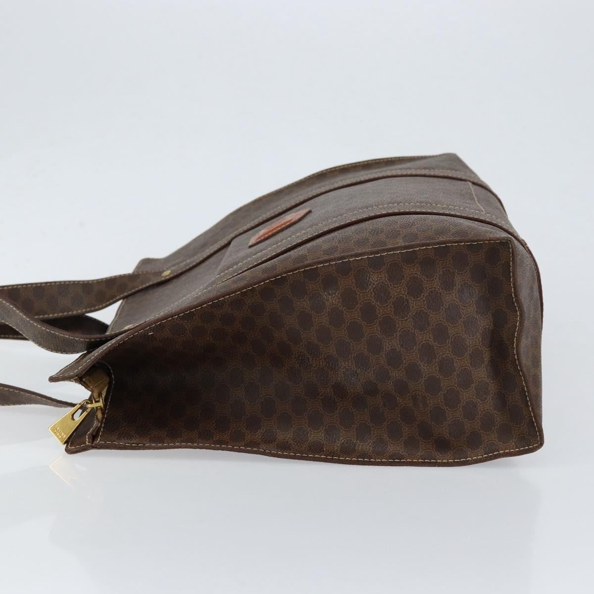 Celine Vintage Macadam Tote bag Canvas, BROWN, CANVAS, Tote bag