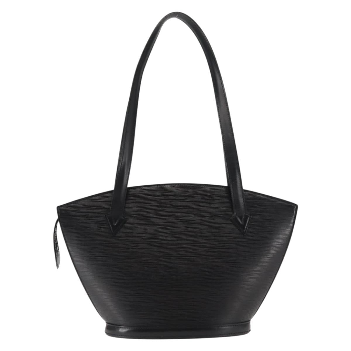 Louis Vuitton Saint Jacques Handbag Epi Leather, BLACK, LEATHER, Shoulder bag