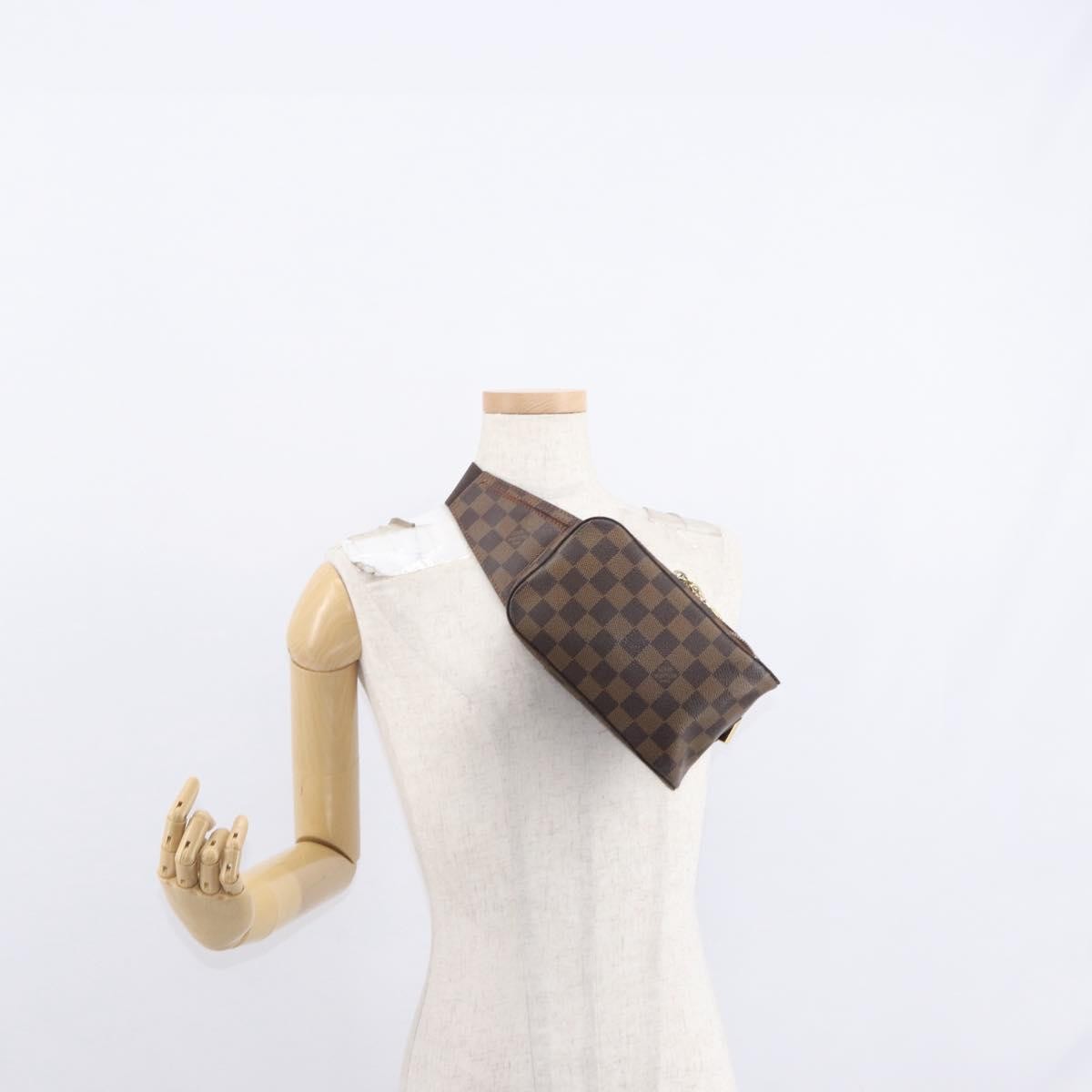 Louis Vuitton Geronimos Waist Bag Damier, BROWN, CANVAS, Shoulder bag