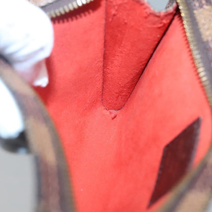 Louis Vuitton Marais Bucket Zip Pouch Damier, BROWN, CANVAS, Clutche & pouche