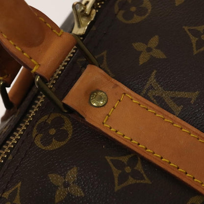 Louis Vuitton Keepall Bag Monogram Canvas, BROWN, CANVAS, Travel bag