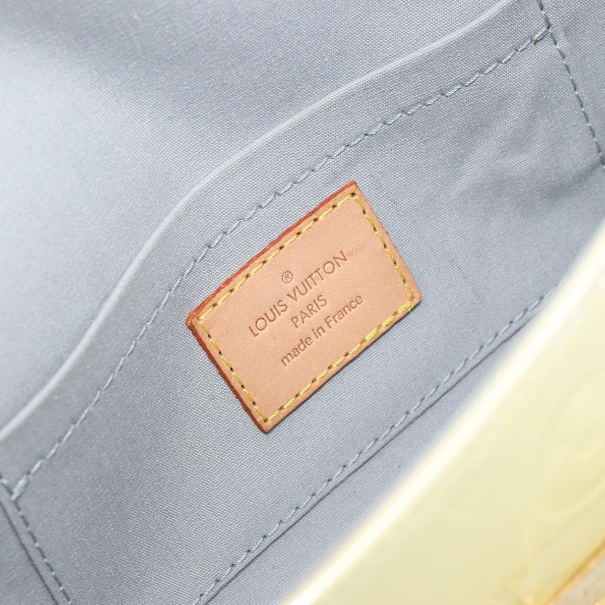 Louis Vuitton Malibu Street Handbag Monogram Vernis, BEIGE, PATENT_LEATHER, Clutche & pouche