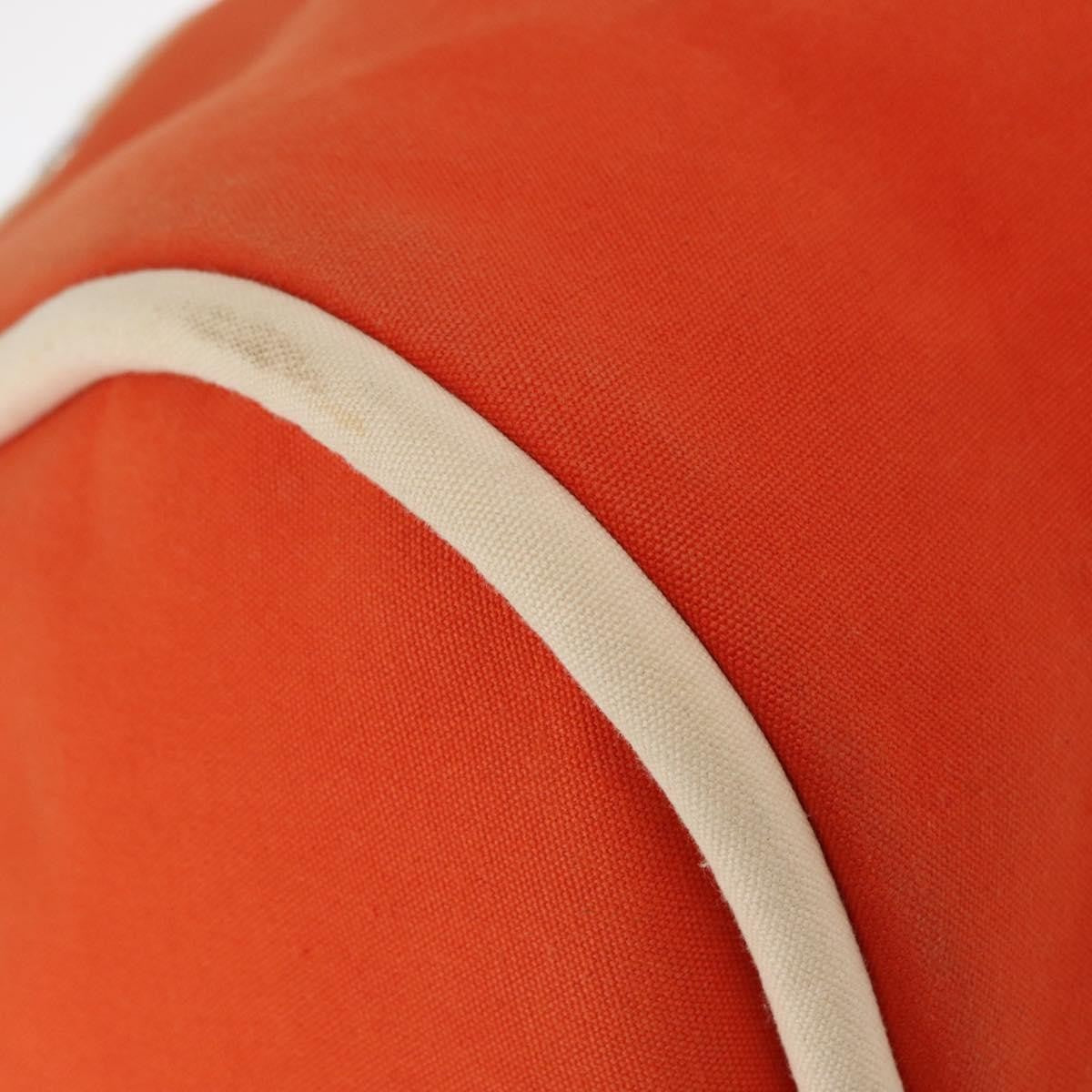 Hermes Lindy de Plage Tote Toile, Orange, Canvas, Tote Bag