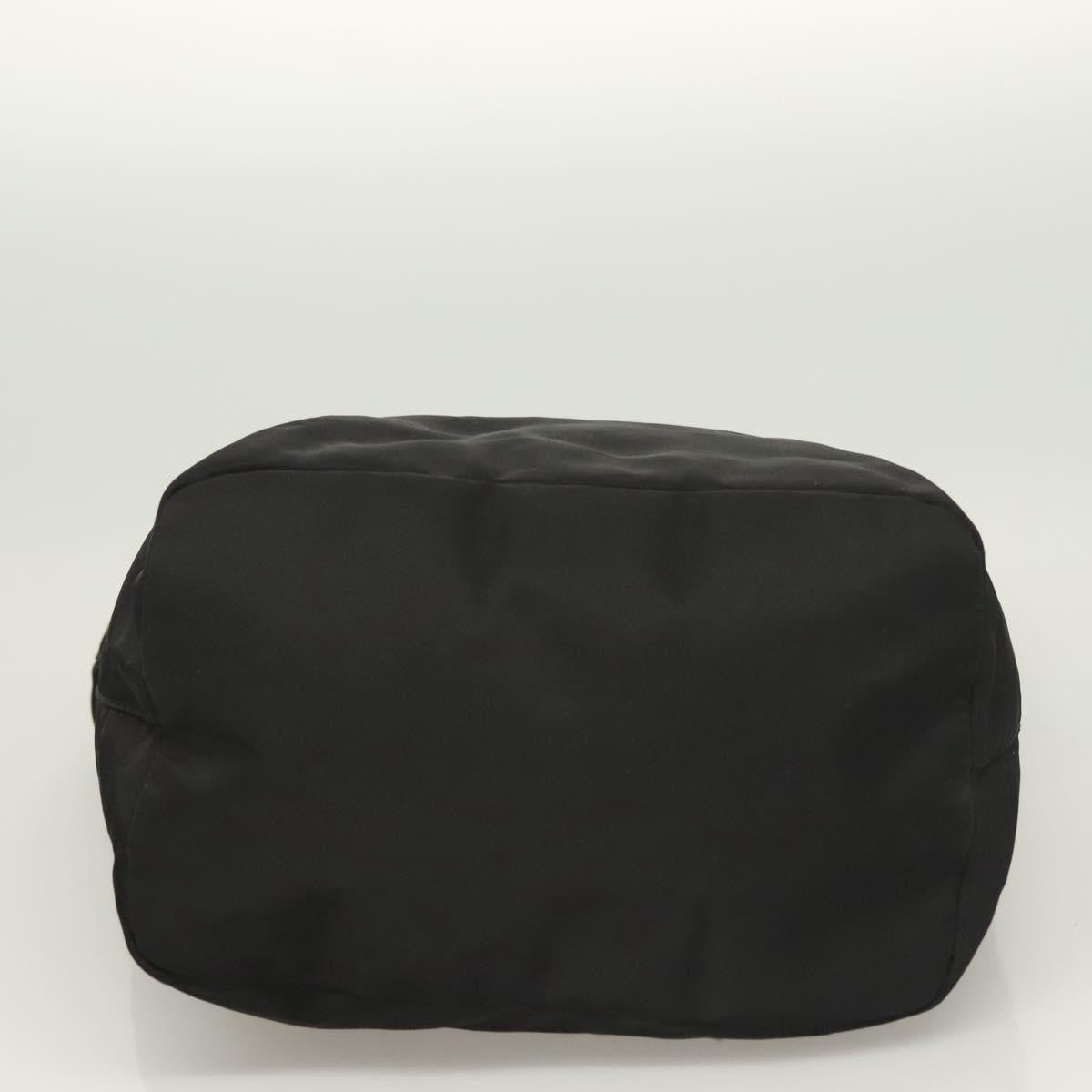 Prada Metal Handles Tote Tessuto, BLACK, NYLON, Handbag