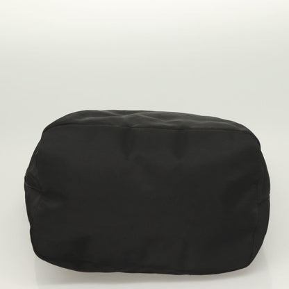 Prada Metal Handles Tote Tessuto, BLACK, NYLON, Handbag