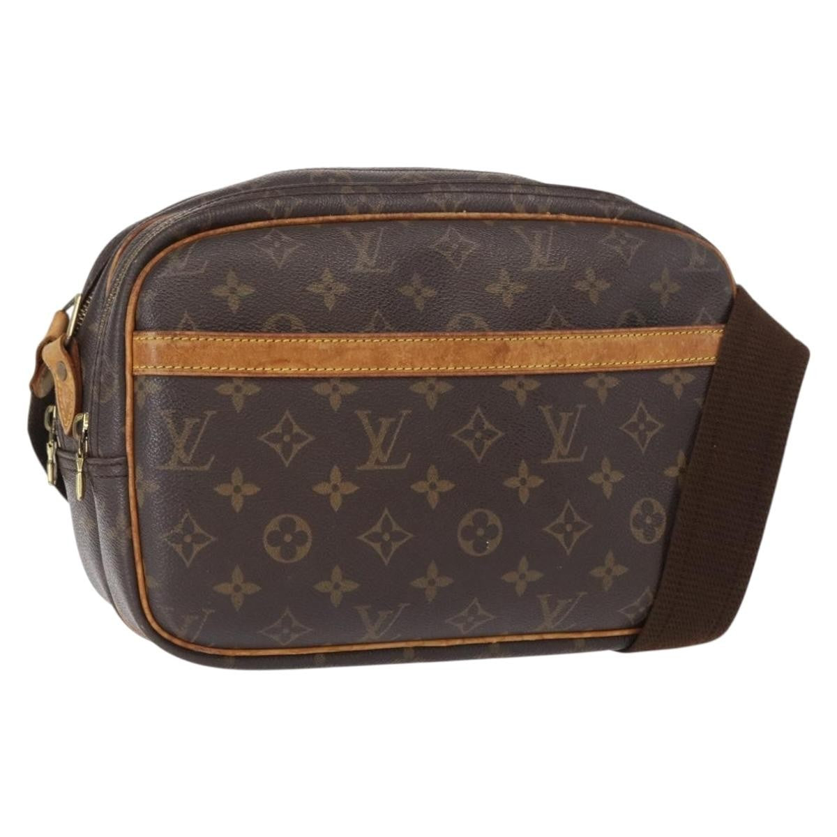 Louis Vuitton Reporter Bag Monogram Canvas, BROWN, CANVAS, Bag