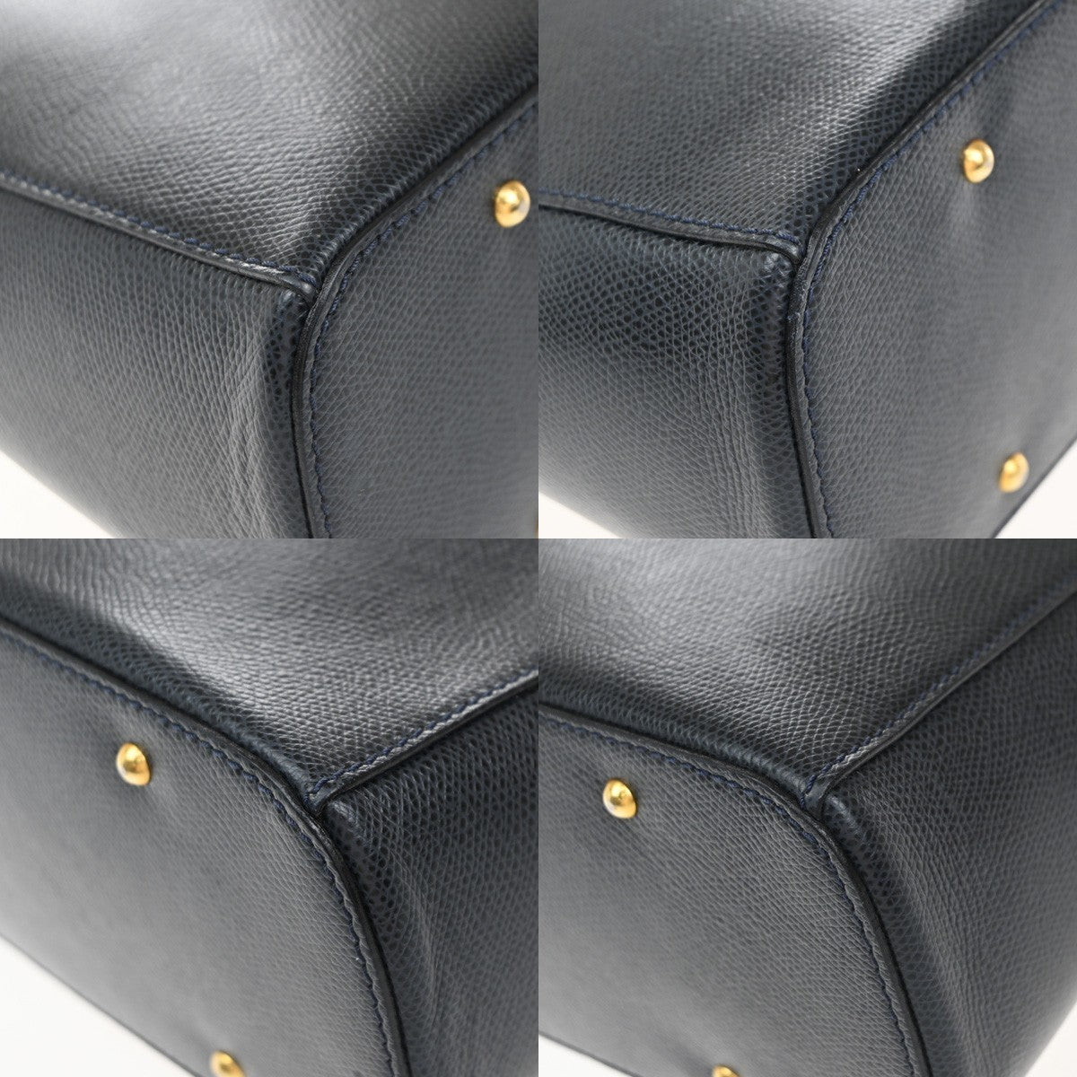 Celine Handbag Leather, NAVY, LEATHER, Handbag