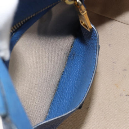 Prada Tote Vitello Daino Vitello Daino, BLUE, LEATHER, Tote bag