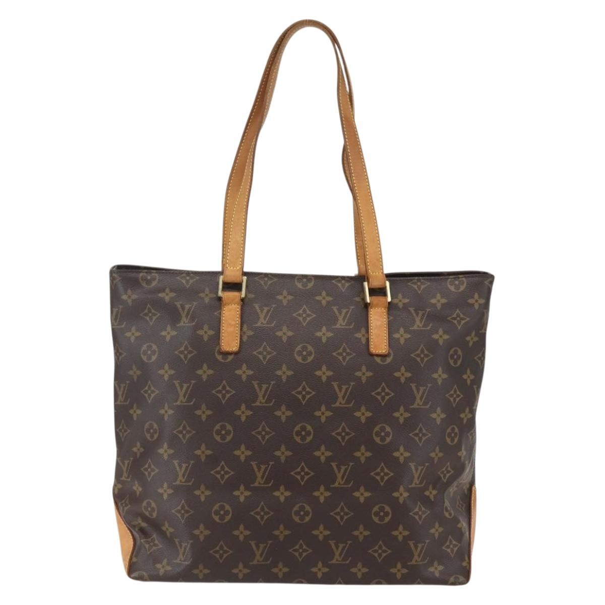 Louis Vuitton Cabas Mezzo Monogram Canvas, BROWN, CANVAS, Tote bag