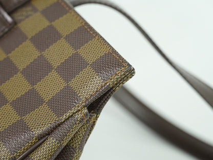 Louis Vuitton Parioli Handbag Damier, BROWN, CANVAS, Tote bag