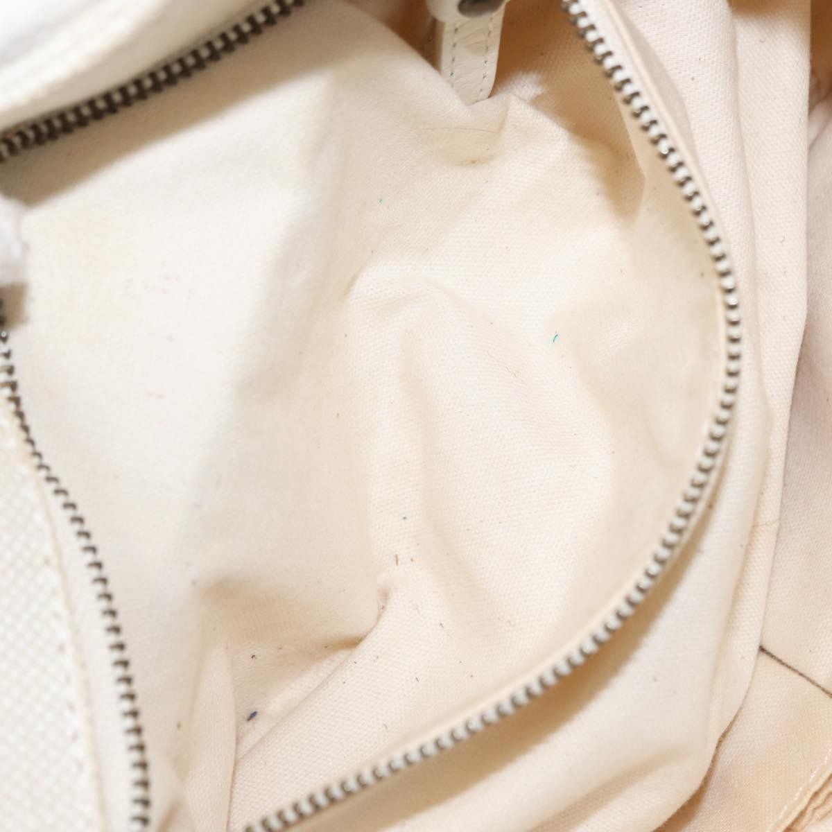 Chloe Vintage handbag Leather, WHITE, CANVAS, Handbag