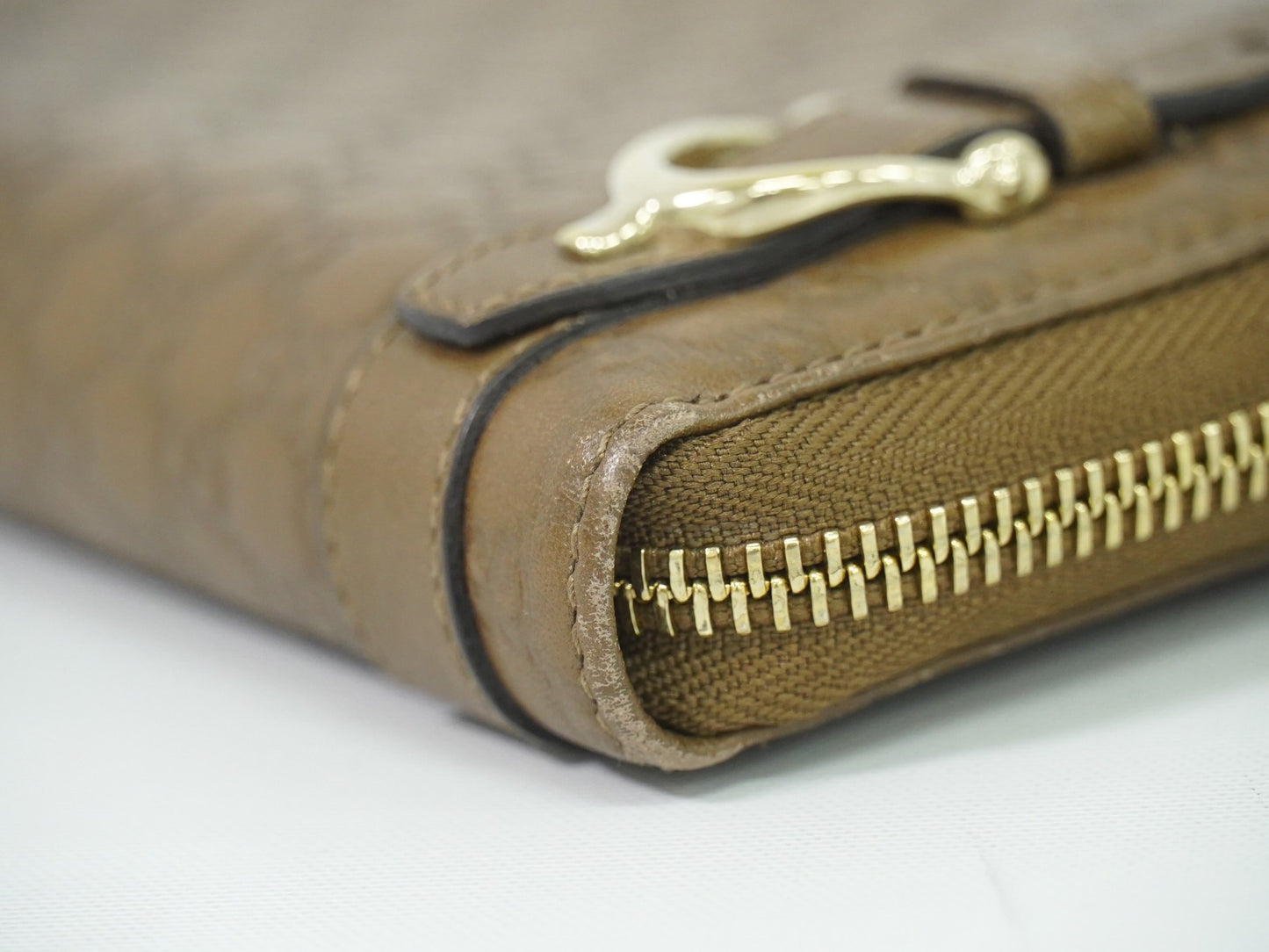 Gucci Guccissima Wallet Motif GG, BROWN, LEATHER, Wallets