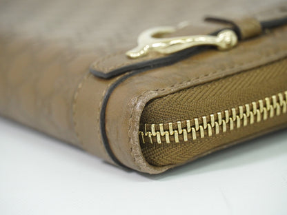 Gucci Guccissima Wallet Motif GG, BROWN, LEATHER, Wallets