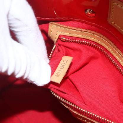 Louis Vuitton Reade Handbag Monogram Vernis, Red, Patent Leather, Handbag