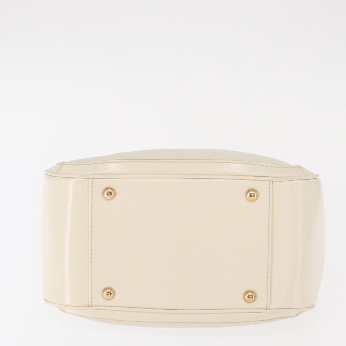 Salvatore Ferragamo Betulla Chain Tote Leather, WHITE, LEATHER, Handbag