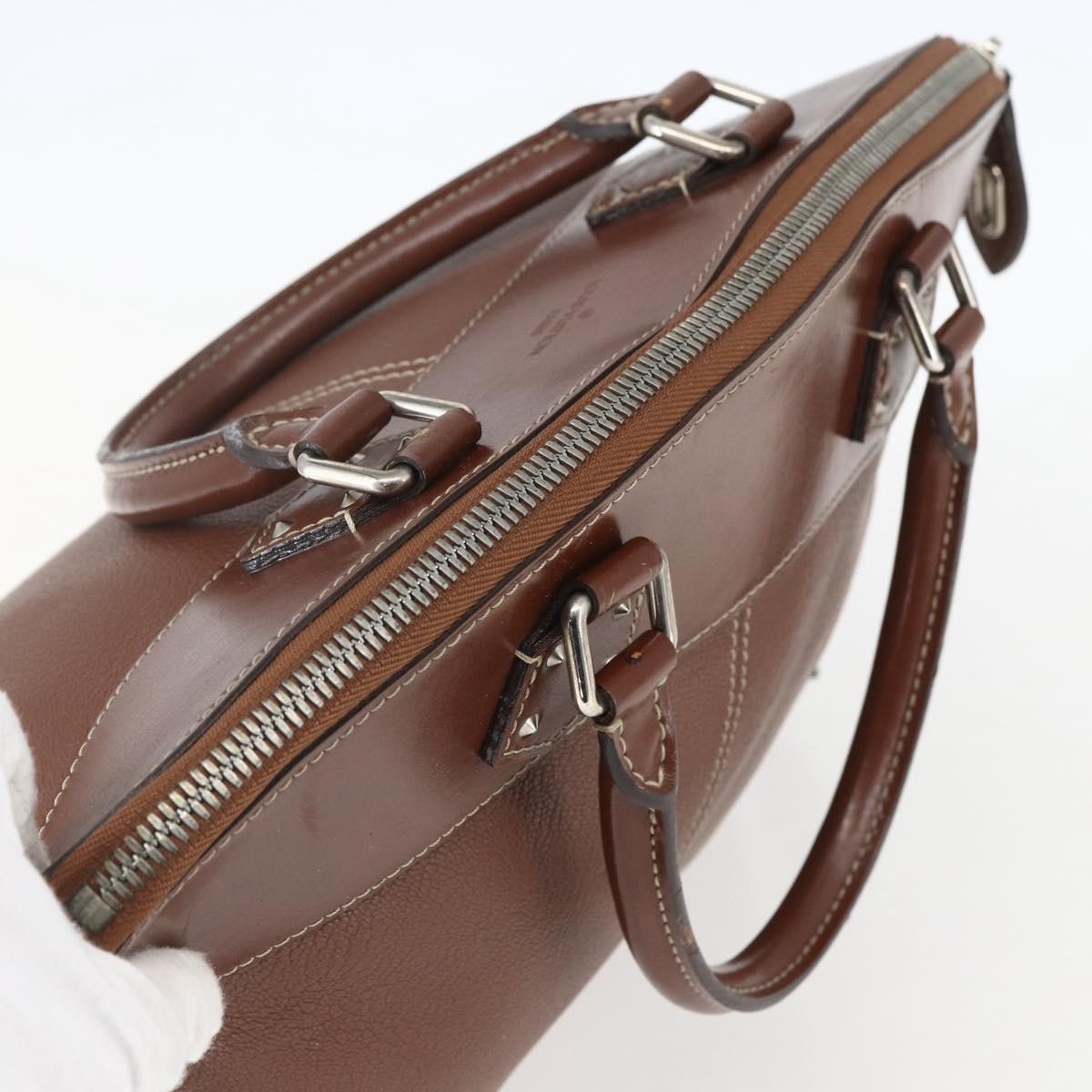 Louis Vuitton Suhali Lockit Handbag Leather, BROWN, LEATHER, Handbag