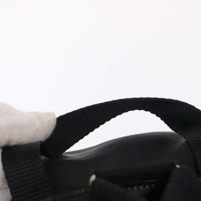 Prada Vela Double Front Pocket Backpack Tessuto with Saffiano Leather, BLACK, NYLON, Backpack