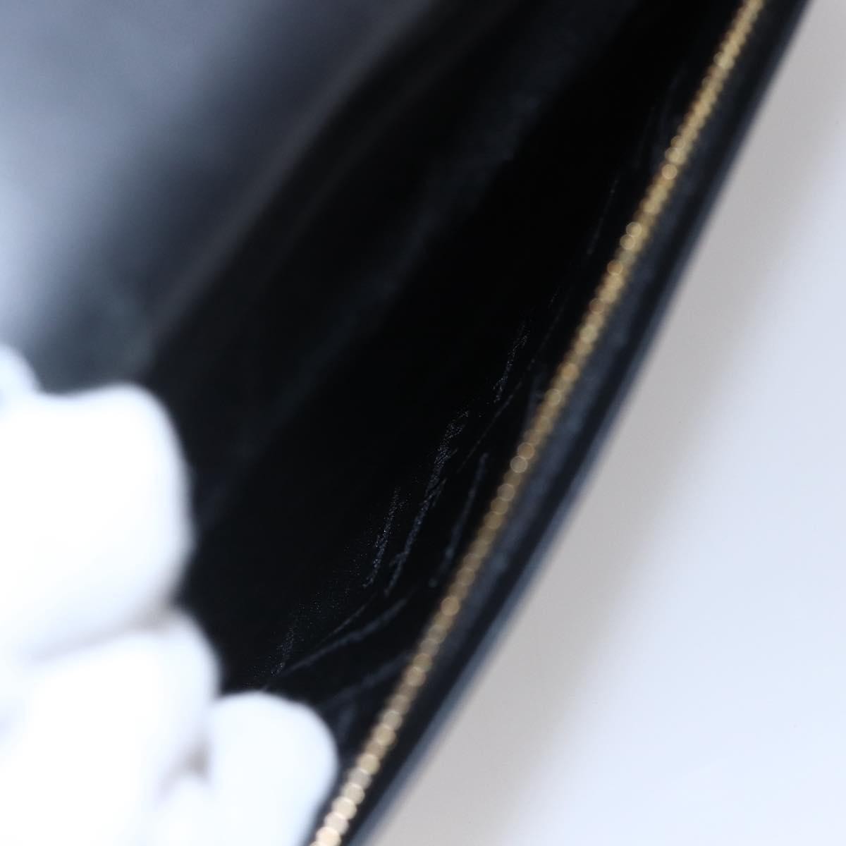 Salvatore Ferragamo Gancini handbag Leather, BLACK, LEATHER, Handbag