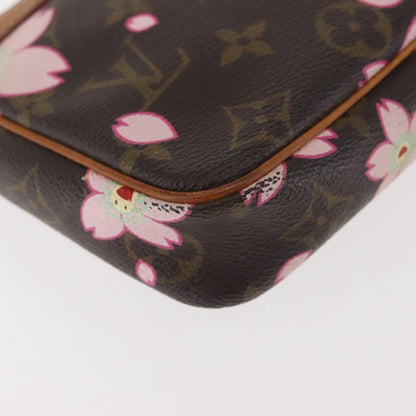 Louis Vuitton Pochette Accessoires Limited Edition Cherry Blossom Monogram, MULTICOLOUR, CANVAS, Clutche & pouche
