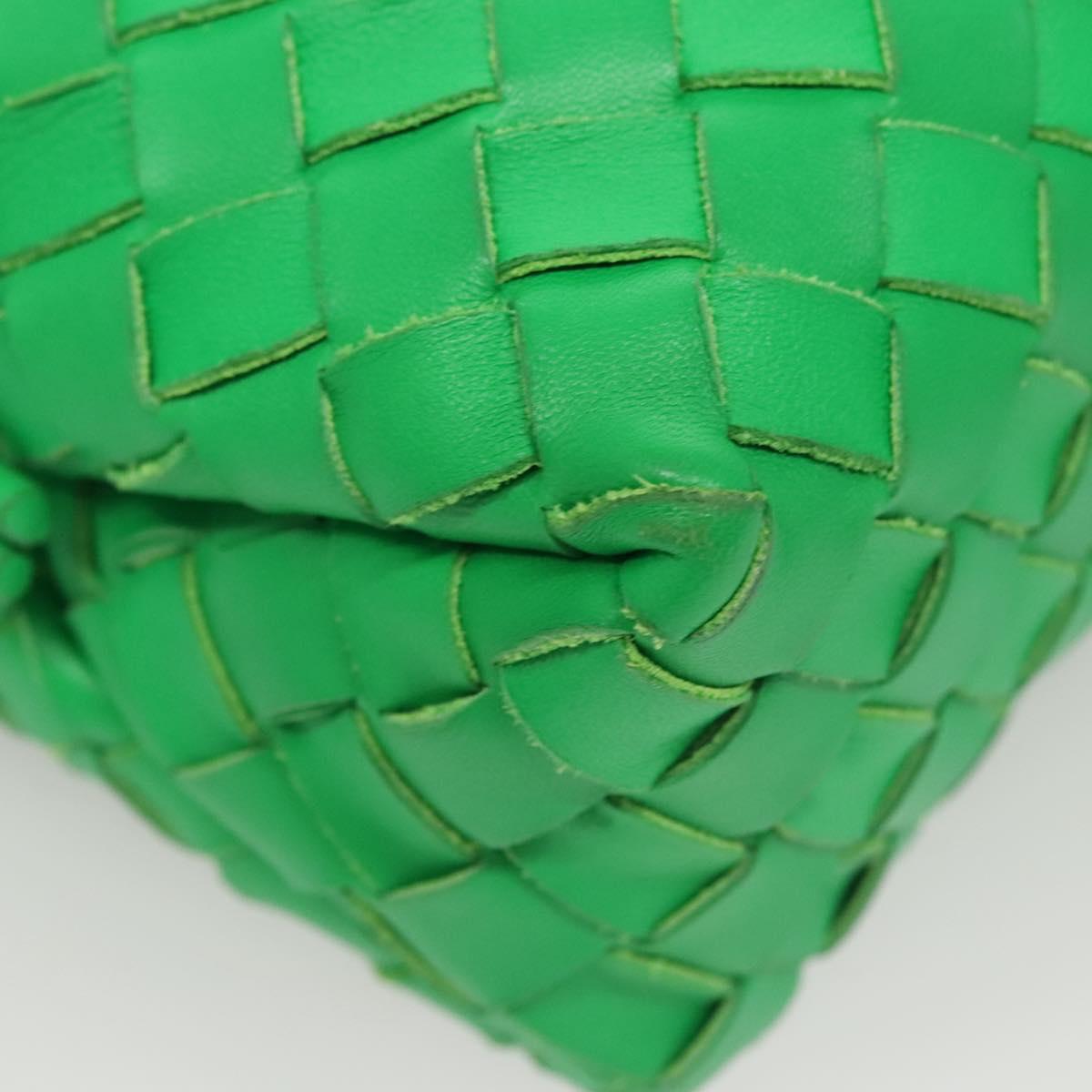 Bottega Veneta Loop Crossbody Bag Intrecciato Nappa, GREEN, LEATHER, Crossbody bag