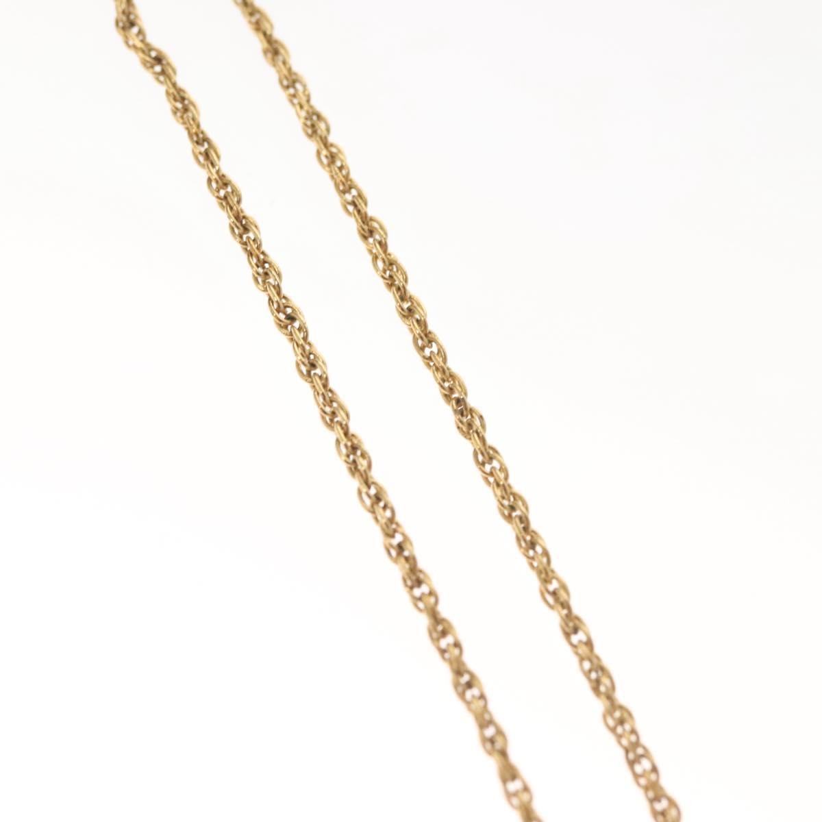 Christian Dior CD Round Pendant Necklace Metal, GOLD, METAL, Necklace