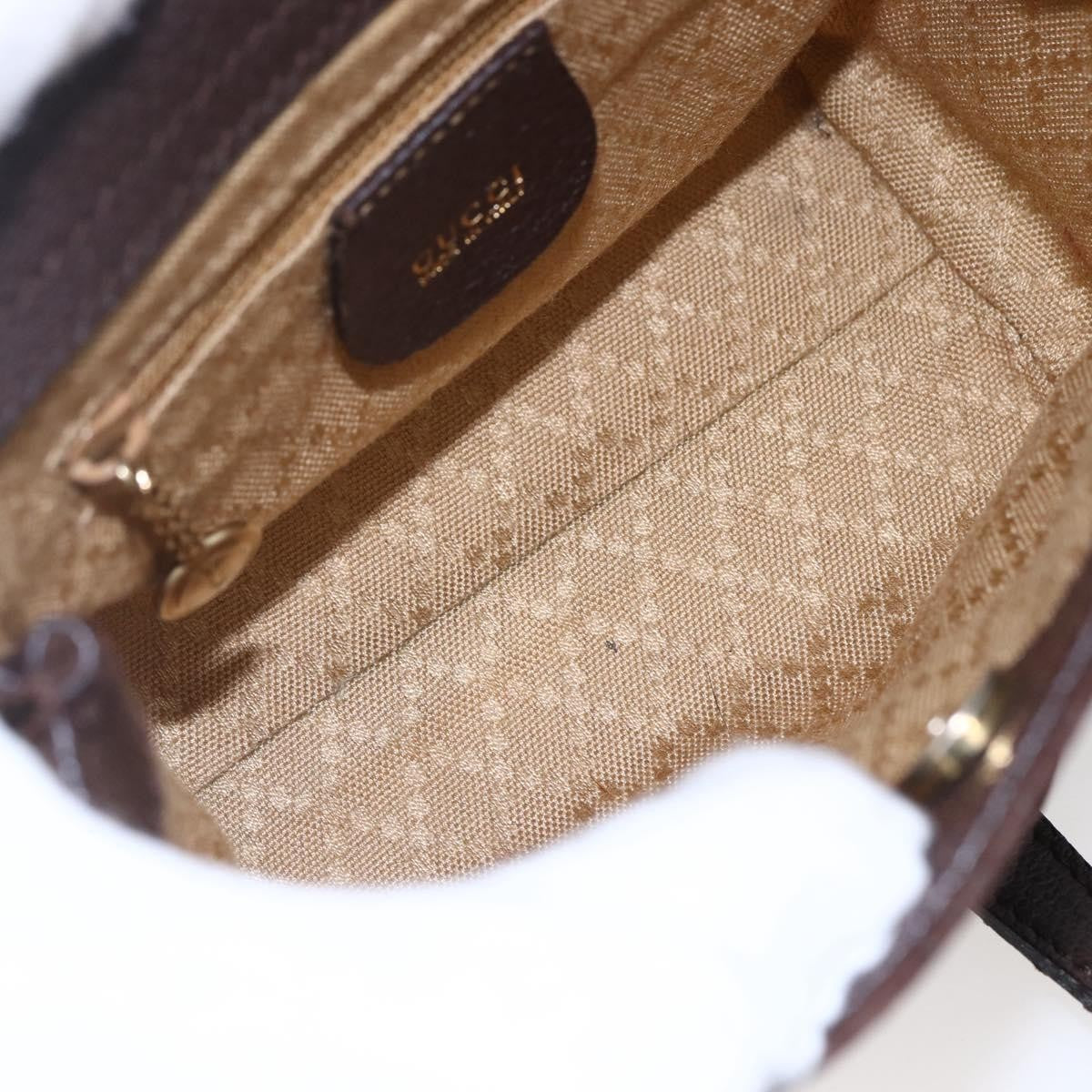 Gucci Vintage Bamboo Front Pocket Tote Suede, BROWN, SUEDE, Handbag