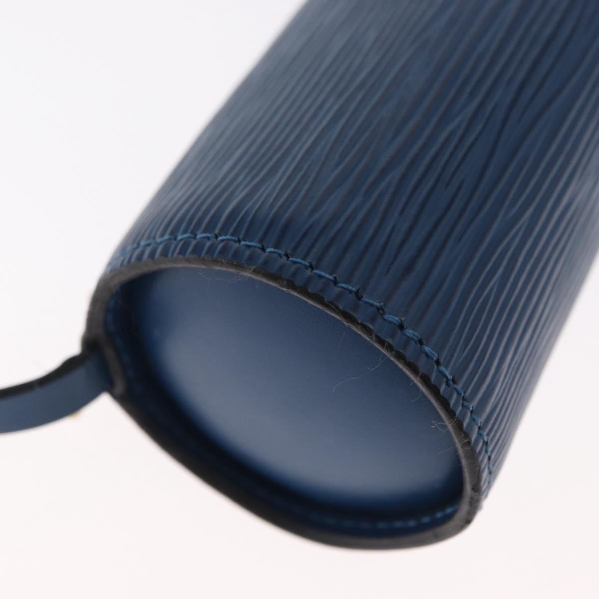 Louis Vuitton Soufflot Pochette Epi Leather, BLUE, LEATHER, Clutche & pouche