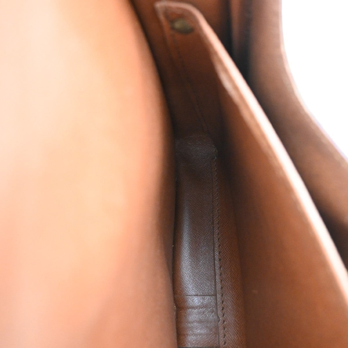 Louis Vuitton Cartouchiere Handbag Monogram Canvas, BROWN, LEATHER, Shoulder bag