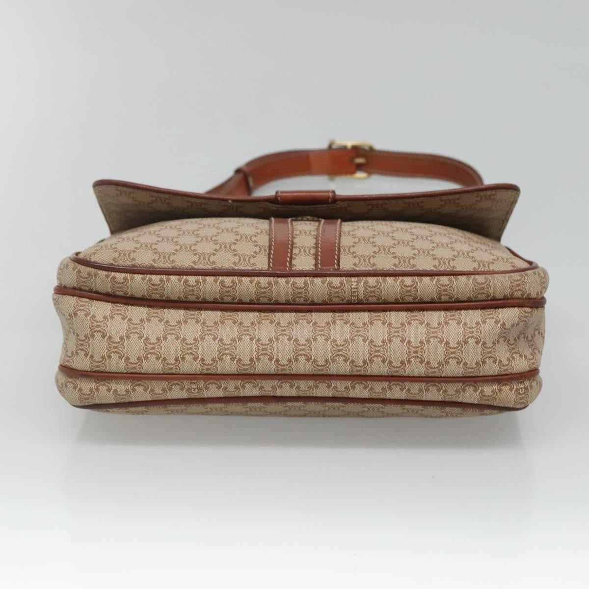 Celine Macadam Shoulder Bag PVC Leather, BEIGE, CANVAS, Shoulder bag