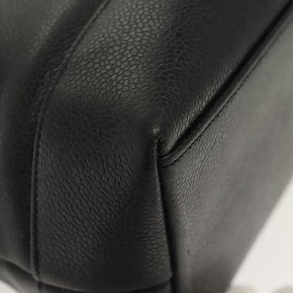 Chanel Vintage CC Logo Chain Tote Caviar, BLACK, LEATHER, Tote bag