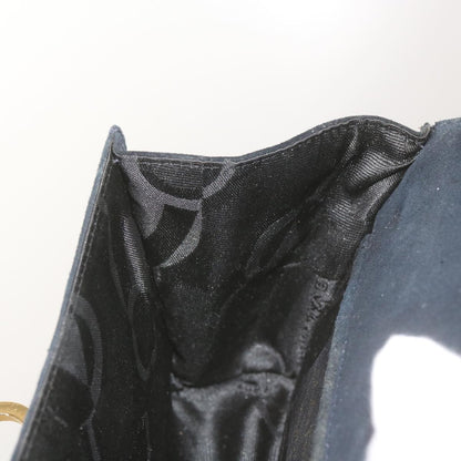 Salvatore Ferragamo Gancini Shoulder Bag Suede, BLACK, SUEDE, Shoulder bag