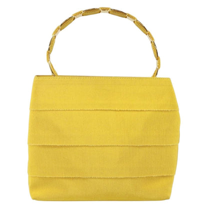 Salvatore Ferragamo Vala Handbag Nylon, YELLOW, NYLON, Handbag