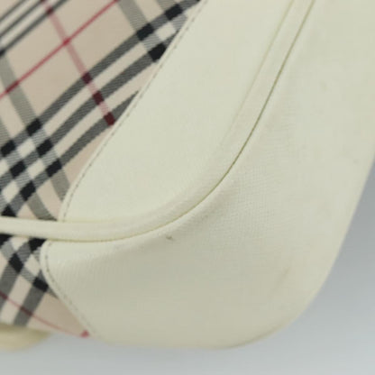 Burberry Shoulder Bag Nova Check Canvas, BEIGE, CANVAS, Shoulder bag
