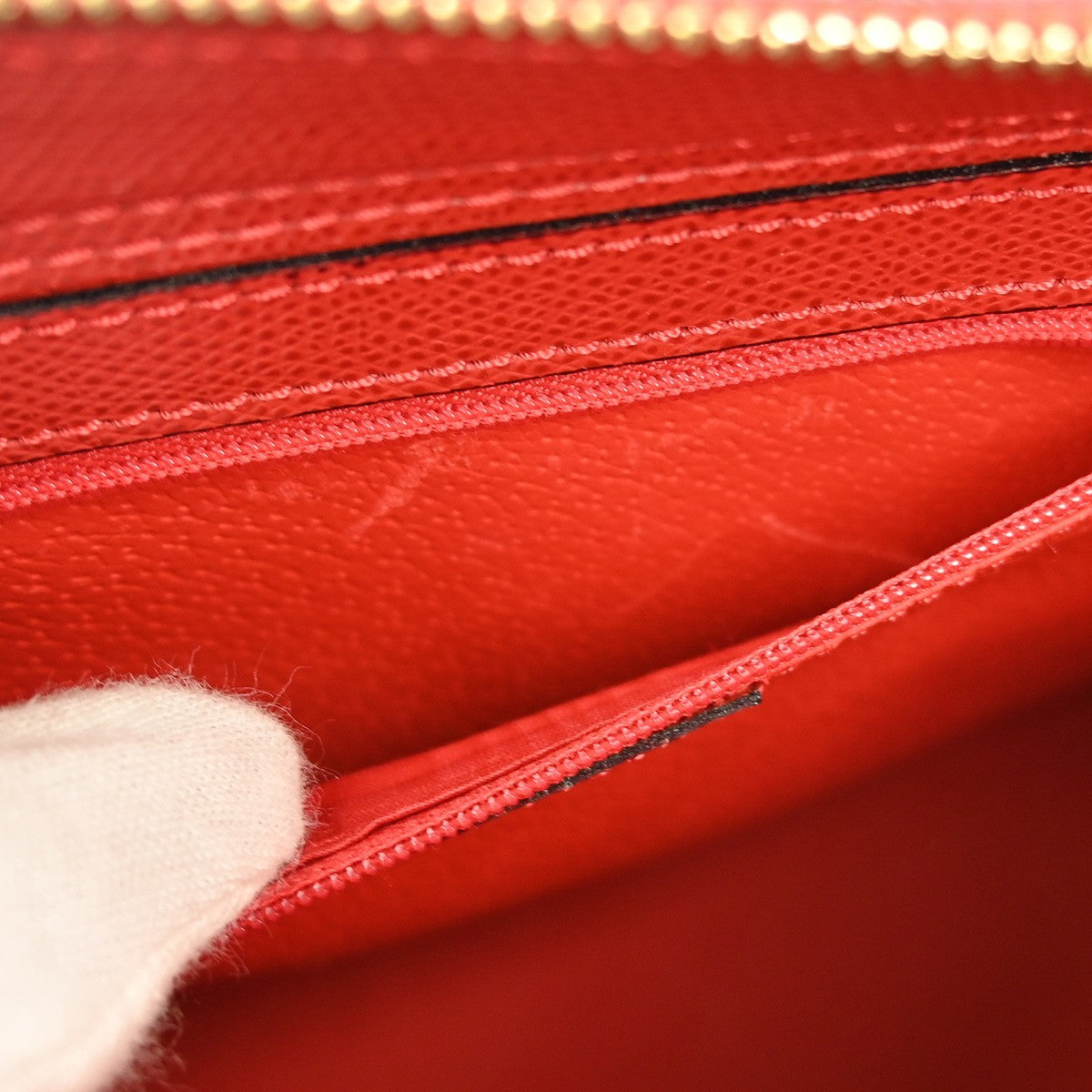 Celine Vintage turn lock shoulder bag Leather, RED, LEATHER, Tote bag