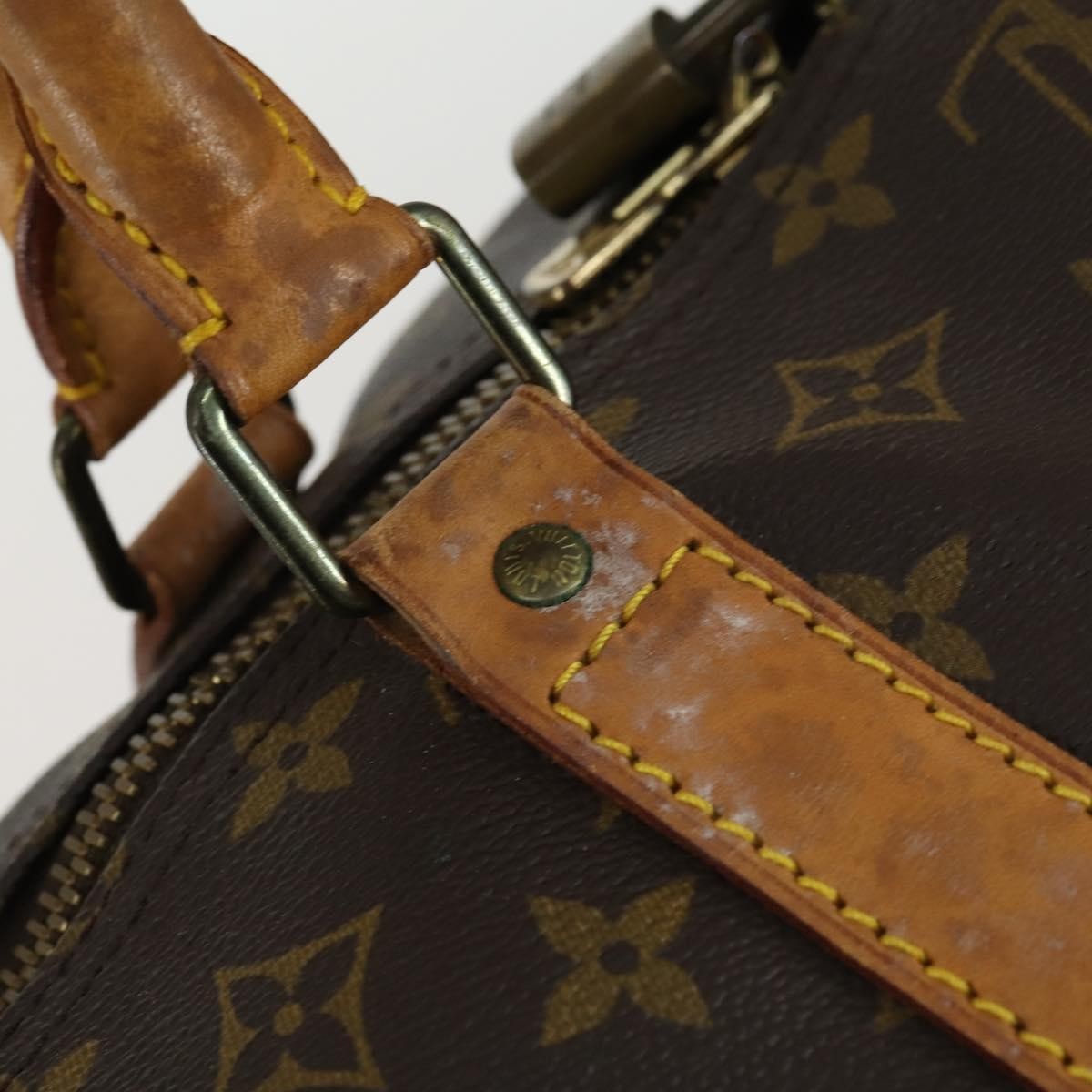 Louis Vuitton Keepall Bag Monogram Canvas, BROWN, CANVAS, Travel bag