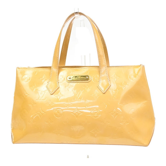 Louis Vuitton Wilshire Handbag Monogram Vernis, BEIGE, PATENT_LEATHER, Handbag