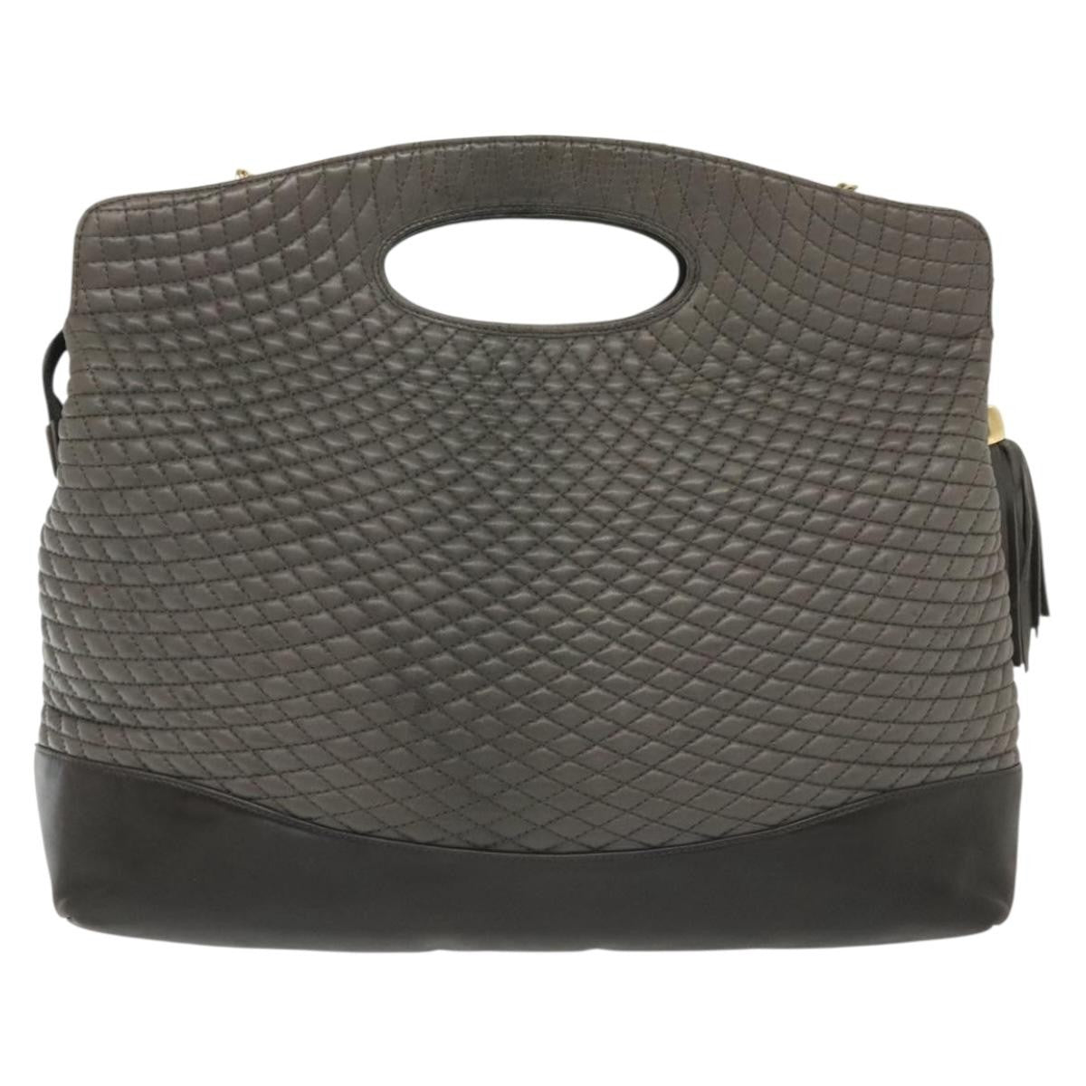 Bally Handbag Leather, GRAY, LEATHER, Handbag