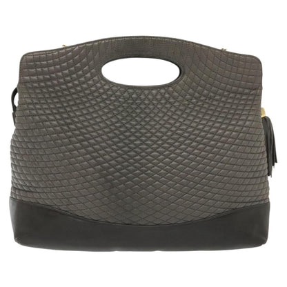 Bally Handbag Leather, GRAY, LEATHER, Handbag