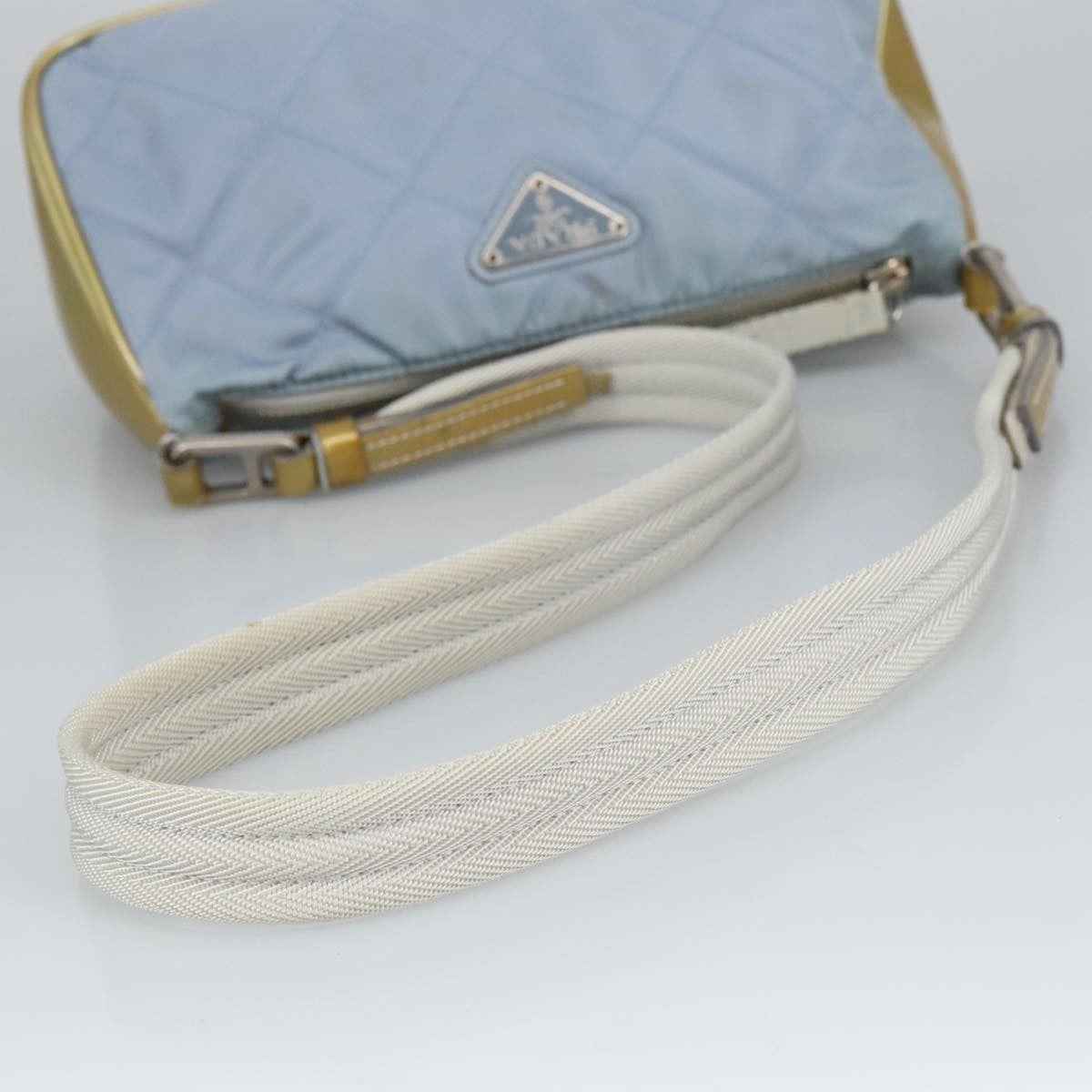 Prada Vintage Shoulder Bag Tessuto, BLUE, NYLON, Shoulder bag