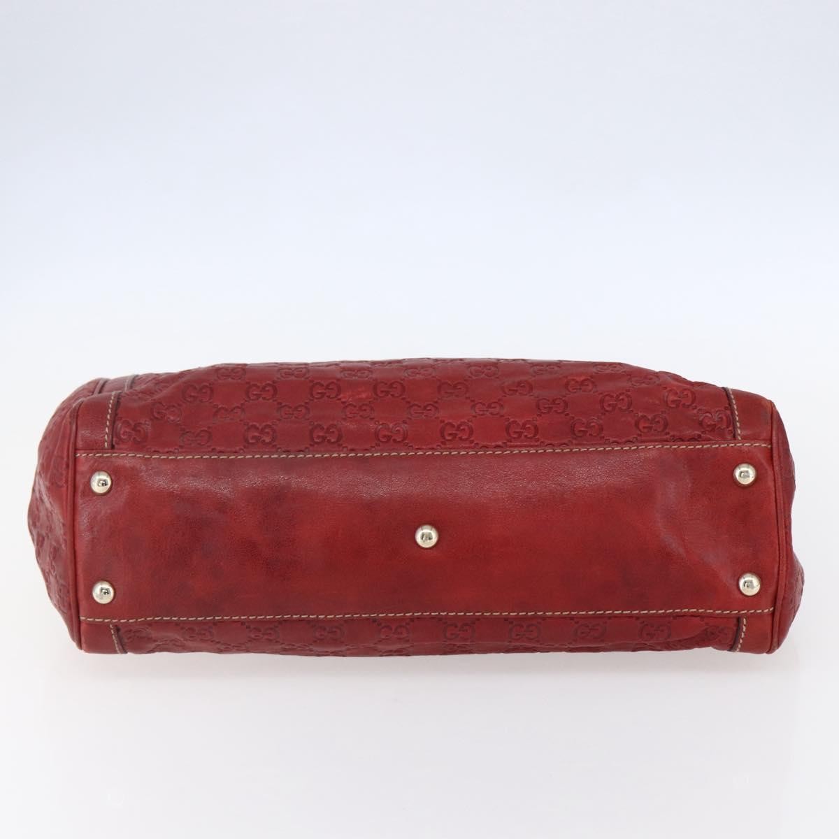 Gucci Vintage tote Leather, RED, LEATHER, Tote bag