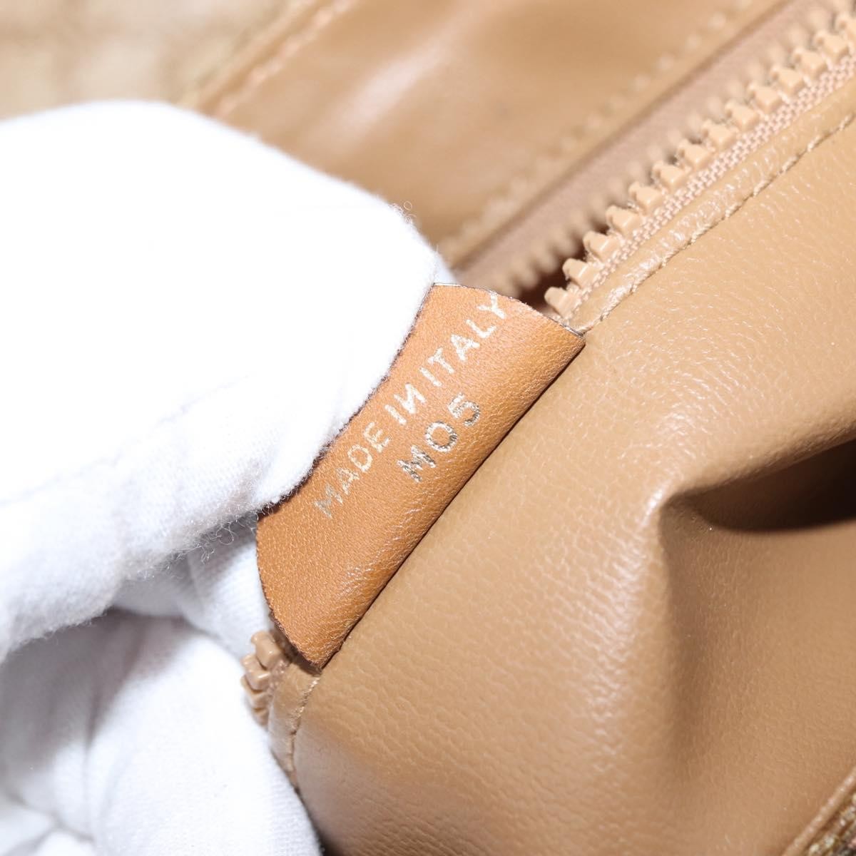 Celine Macadam Shoulder Bag PVC Leather, Beige, PVC + Canvas, Shoulder Bag