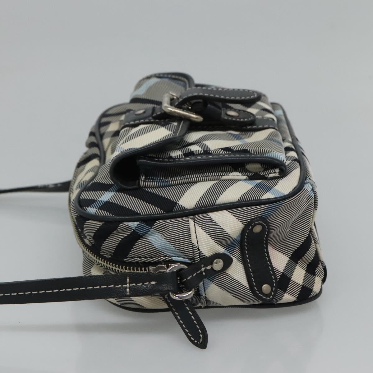 Burberry Nova Check Blue Label Nylon, GRAY, NYLON, Bag