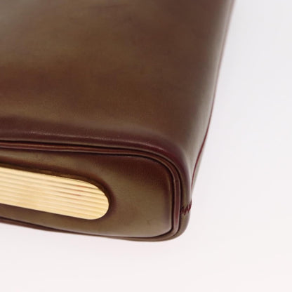 Christian Dior Vintage Shoulder Bag Leather, RED, LEATHER, Shoulder bag