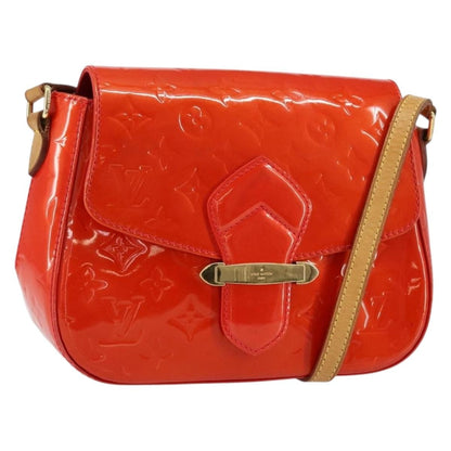 Louis Vuitton Bellflower Handbag Monogram Vernis, RED, PATENT_LEATHER, Shoulder bag