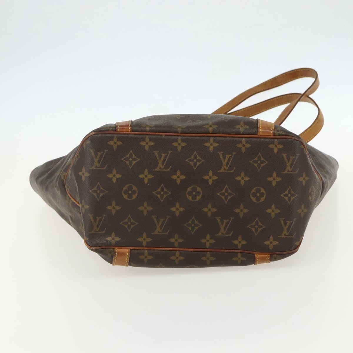 Louis Vuitton Shopping Sac Handbag Monogram Canvas, BROWN, CANVAS, Tote bag
